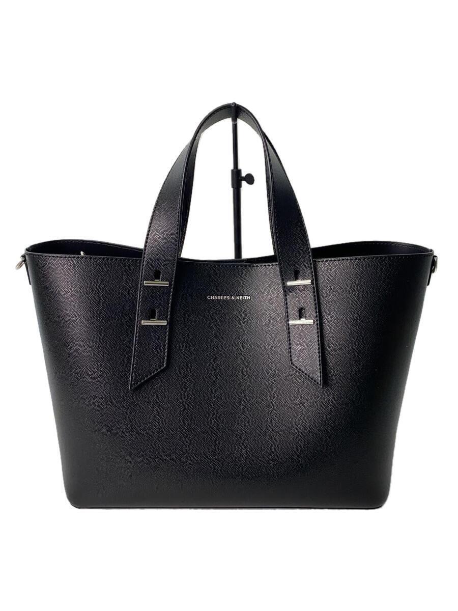 CHARLES&KEITH◆バッグ/-/BLK/無地/50782047-5