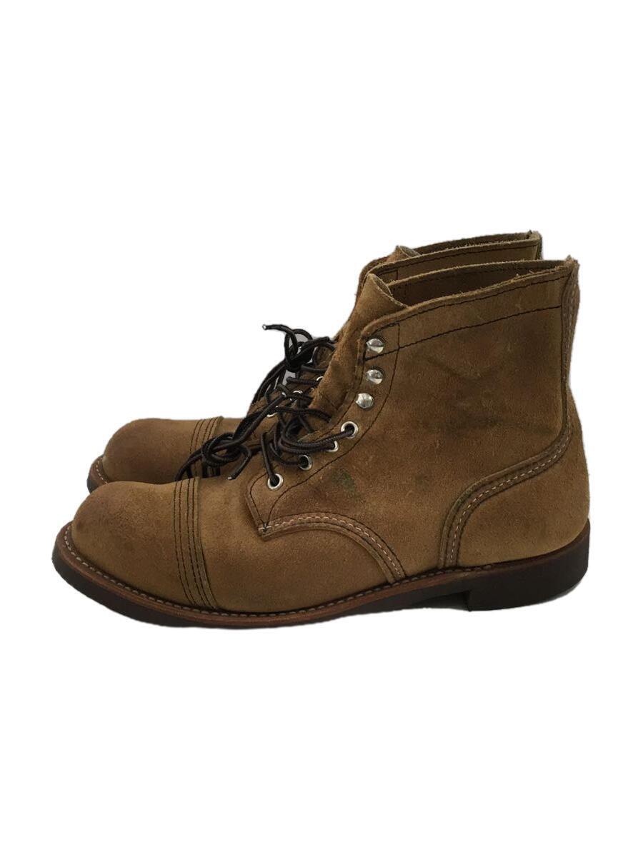 RED WING◆ブーツ/US8/CML/スウェード/8083/アイアンレンジャー