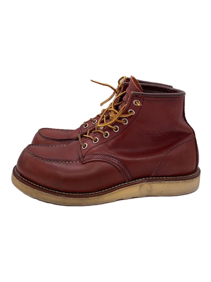 RED WING◆レースアップブーツ/UK7/BRW/9106_画像1