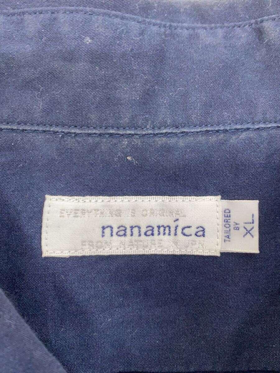 nanamica◆半袖シャツ/XL/コットン/NVY/sugs301e_画像4