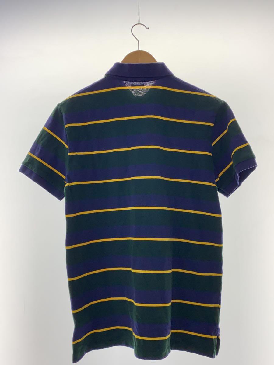 POLO RALPH LAUREN◆ポロシャツ/M/コットン/NVY/ボーダー/0200015244_画像2