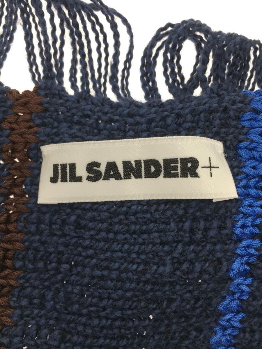 JIL SANDER◆+/22SS/Striped Knit Bag/トートバッグ/キャンバス/BLU/ストライプ//_画像3