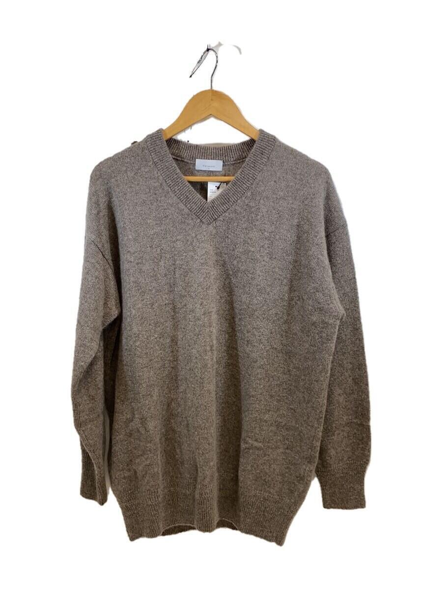 phlannel◆Wool Yak V-neck Knit/セーター(厚手)/4/ウール/GRY/BBZ2022305A0004//_画像1