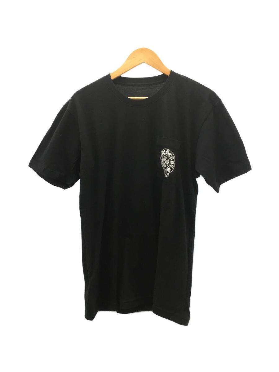 CHROME HEARTS◆ST.BARTH/ポケットT/Tシャツ/L/コットン/ブラック//