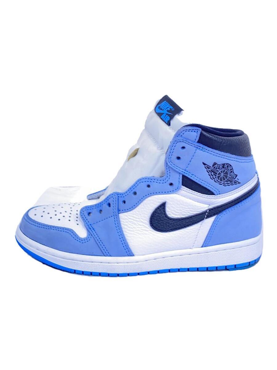 NIKE◆AIR JORDAN 1 RETRO HIGH OG_エアジョーダン 1 レトロ ハイ OG/25.5cm/ブルー//