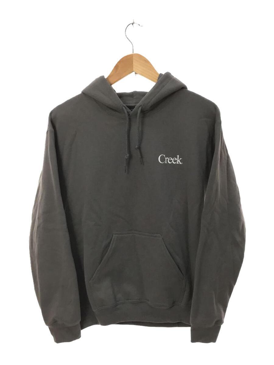 Creek◆on the lake hoodie/パーカー/S/コットン/GRY//