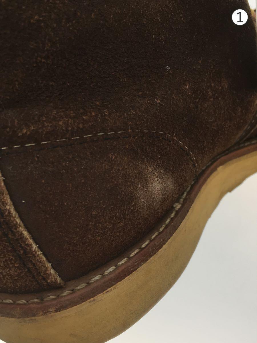 RED WING◆レースアップブーツ/26.5cm/BRW/スウェード/8878//_画像6