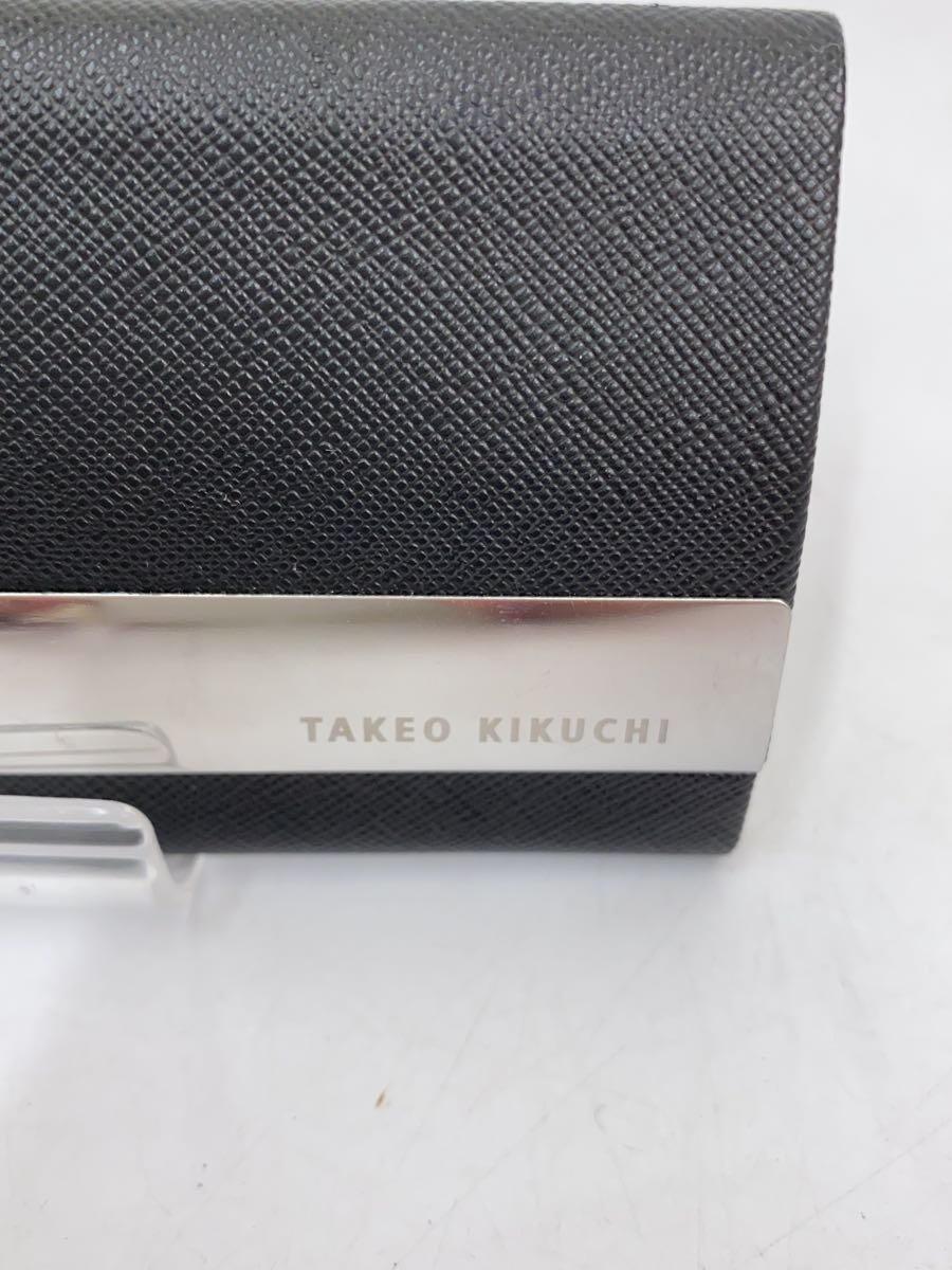 TAKEO KIKUCHI◆カードケース/-/BLK/メンズ_画像3