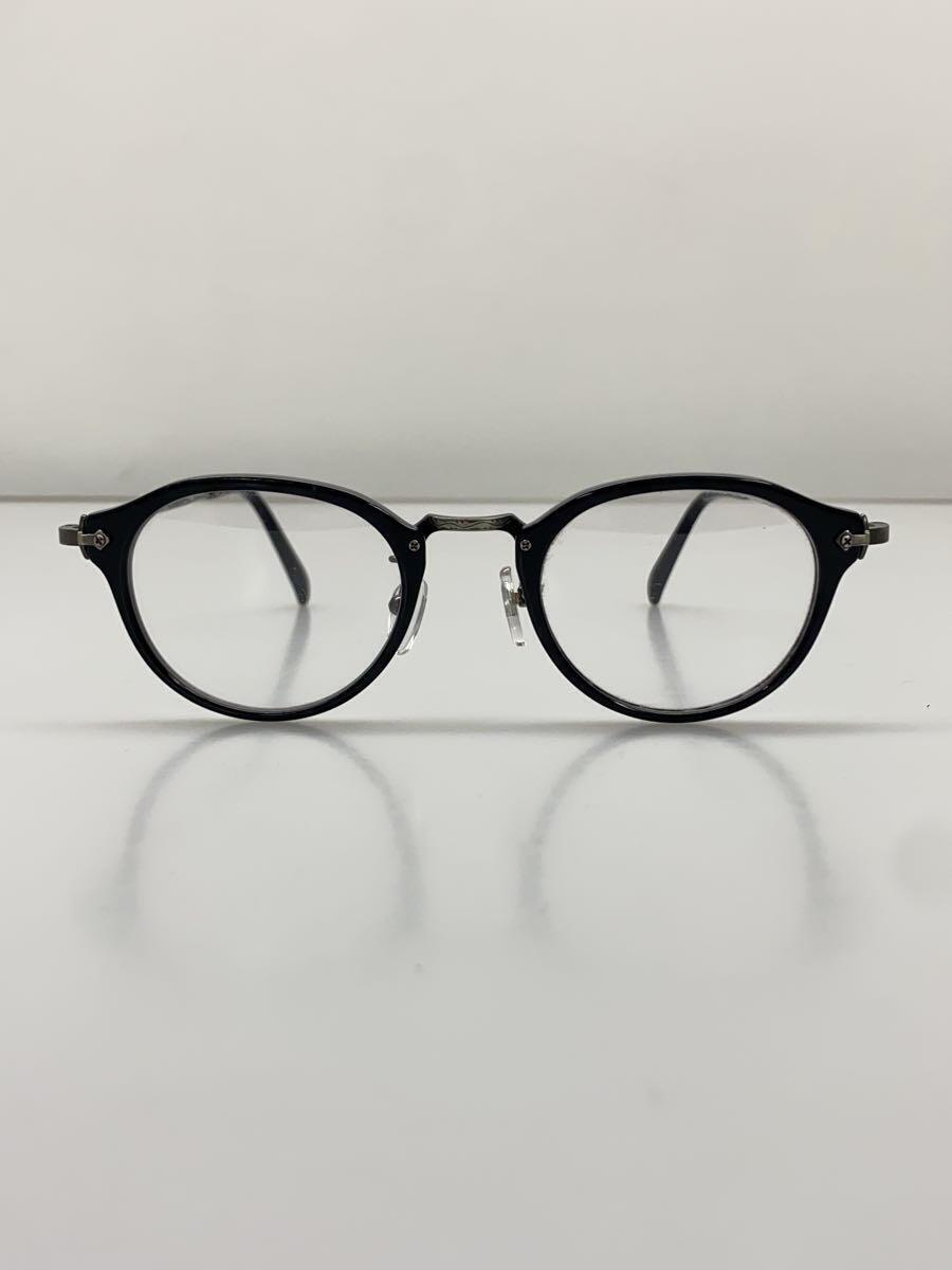 金子眼鏡◆メガネ/プラスチック/BLK/CLR/メンズ_画像1