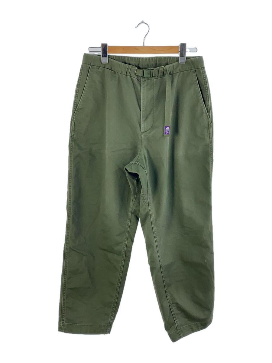THE NORTH FACE PURPLE LABEL◆STRETCH TWILL WIDE TAPERED PANTS/34/コットン/KHK/無地_画像1