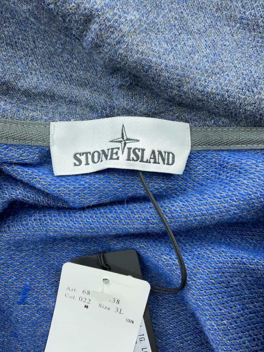 STONE ISLAND◆ジップパーカー/3L/コットン/BLU/681561438_画像3