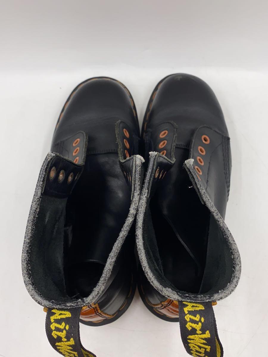 Dr.Martens◆レースアップブーツ/UK8/BLK/レザー/8ホール/イングランド製_画像3