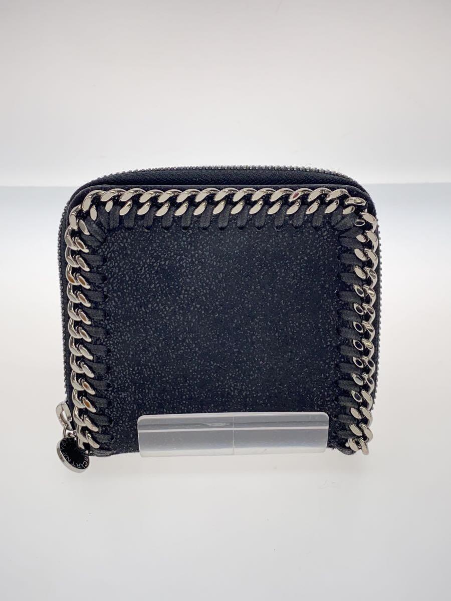 STELLAMcCARTNEY◆FALABELLA SMALL ZIP WALLET/BLK/メンズ/581236