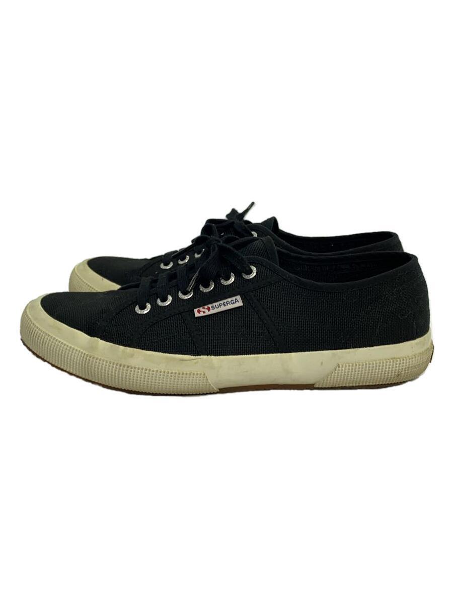 SUPERGA◆ローカットスニーカー/UK9/ブラック/キャンバス/スペルガ_画像1