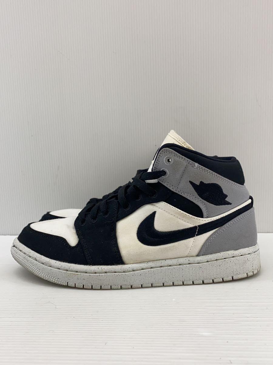 NIKE◆ハイカットスニーカー/25.5cm/BLK/WMNS AIR JORDAN 1 MID SE_画像1