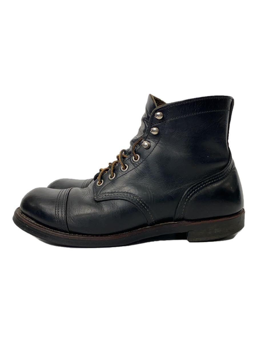 RED WING◆IRON RANGER/レースアップブーツ/26cm/BLK/レザー/8114