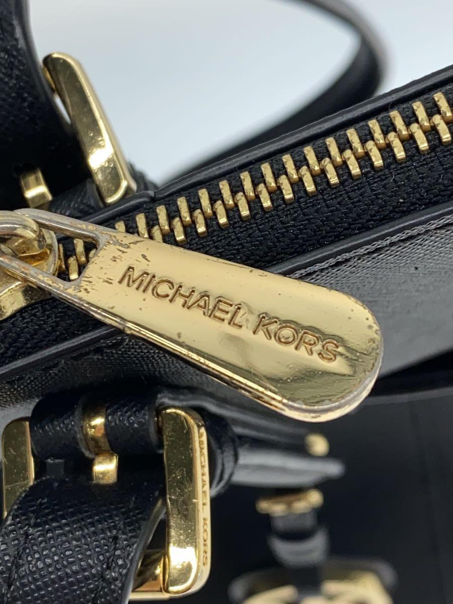 MICHAEL KORS◆トートバッグ/レザー/ブラック/30F4GTTT9L_画像8