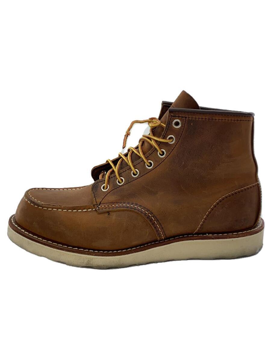 RED WING◆レースアップブーツ/27cm/BRW/レザー/8876