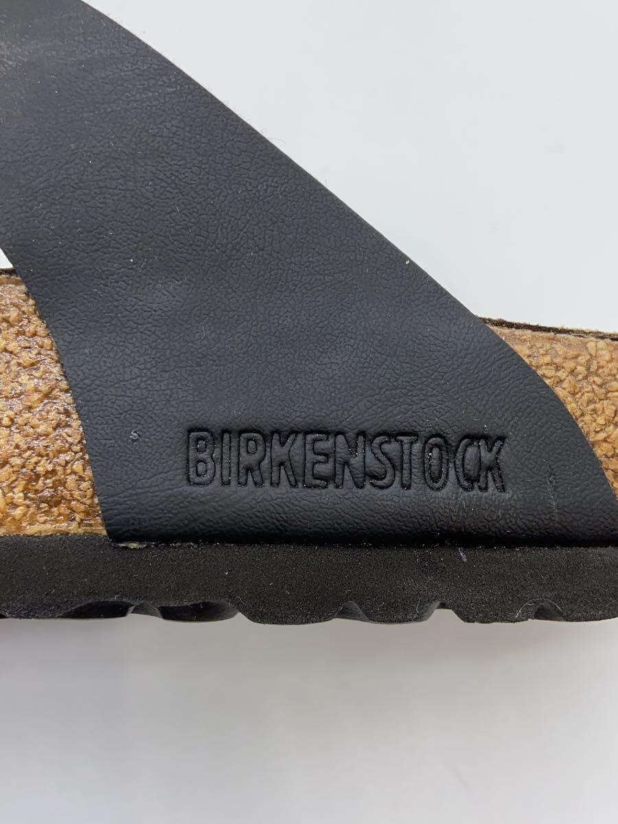 BIRKENSTOCK◆ギゼ/サンダル/26cm/BLK/レザー/履き跡有_画像6