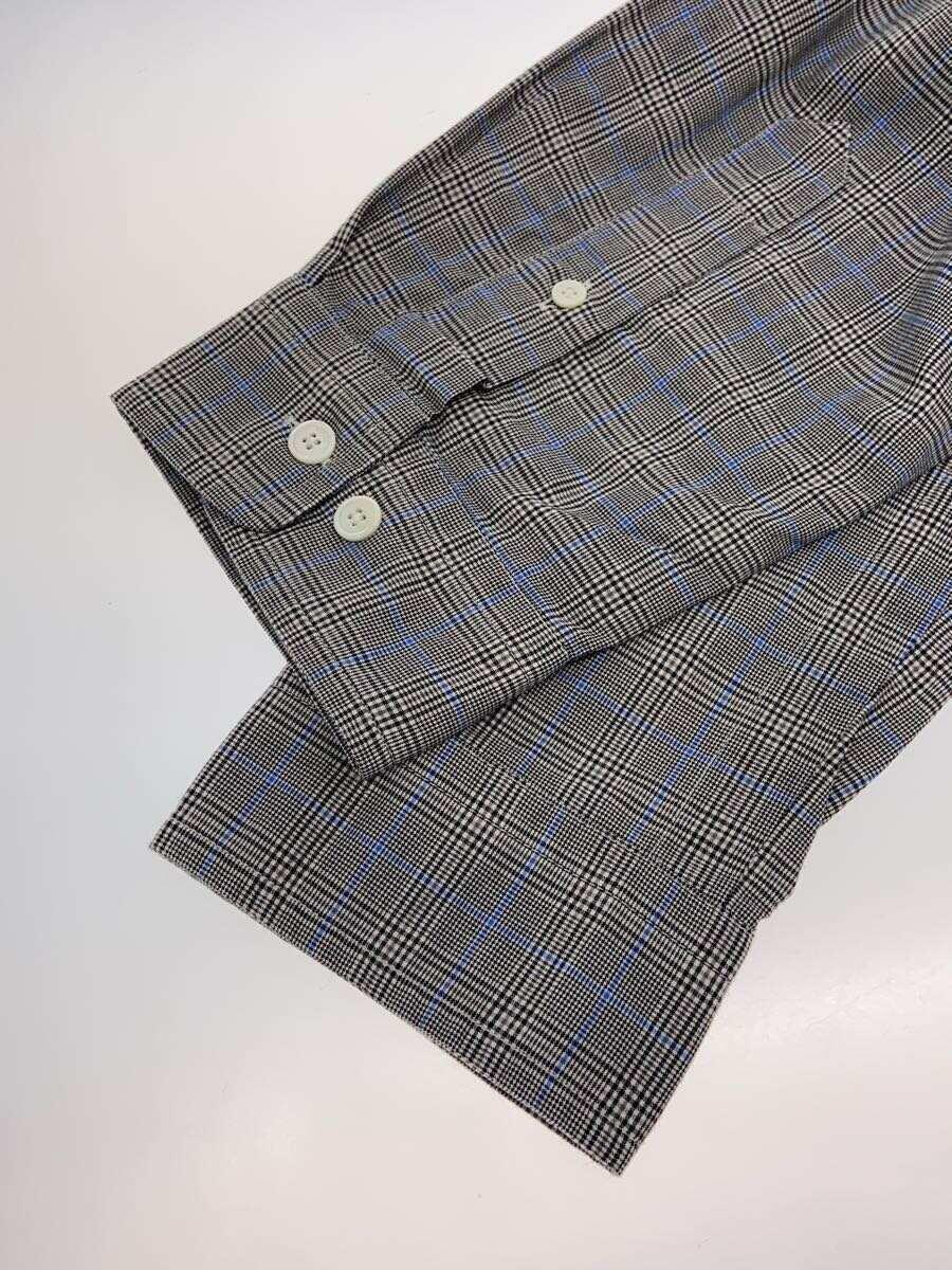 KENZO◆22SS/GREY CASUAL SHIRT/長袖シャツ/S/コットン/GRY/チェック/FC55CH4251LJ_画像6