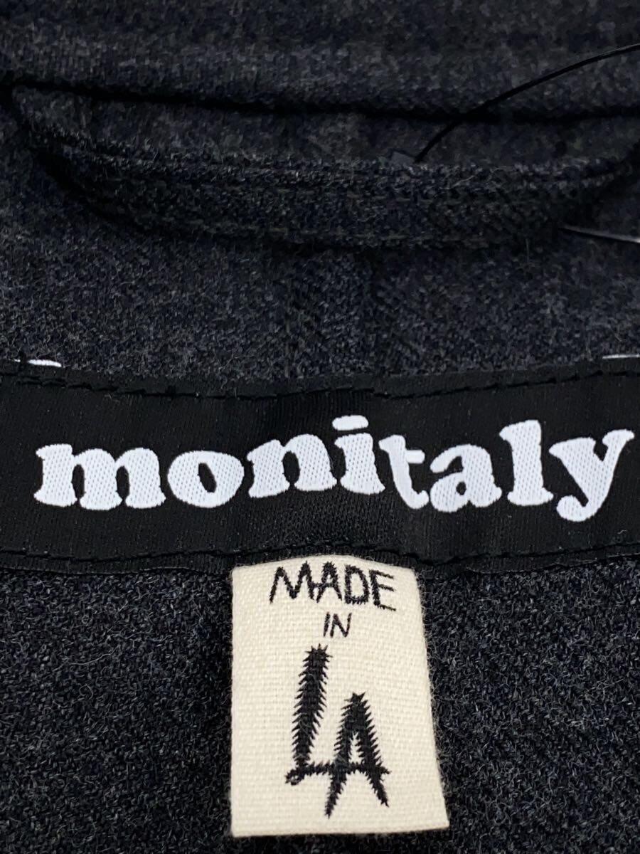 MONITALY◆BATMAN COAT/コート/M/ウール/GRY/無地_画像3