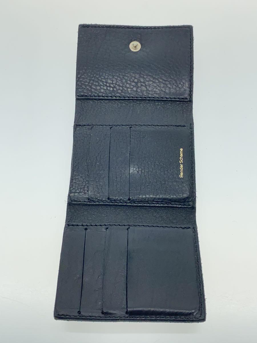 Hender Scheme◆3つ折り財布/レザー/ブラック/メンズ/trifold wallet_画像4