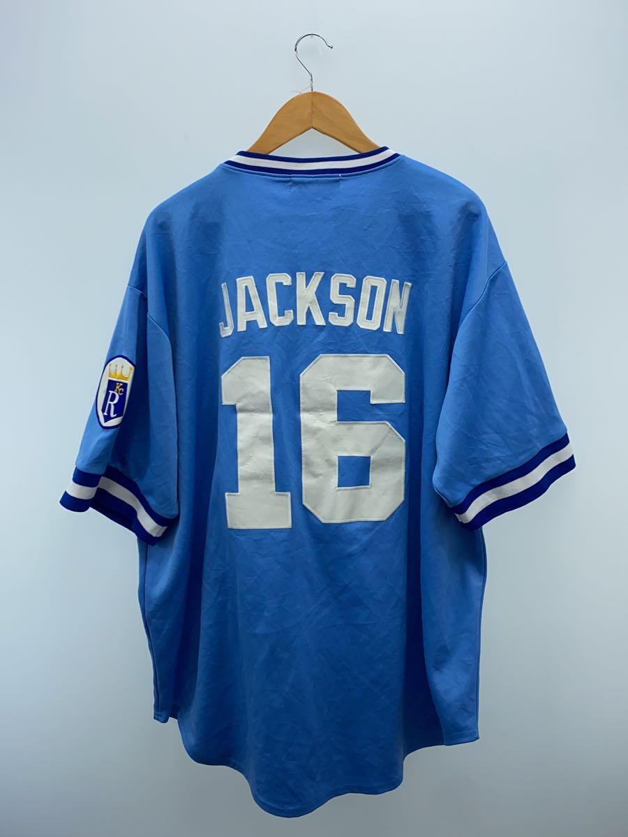 mitchell&ness◆半袖シャツ/SIZE:4XL/ポリエステル/BLU_画像2