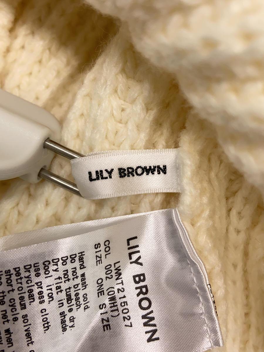 Lily Brown◆2021モデル/ドッキングフリルニットトップス_画像3
