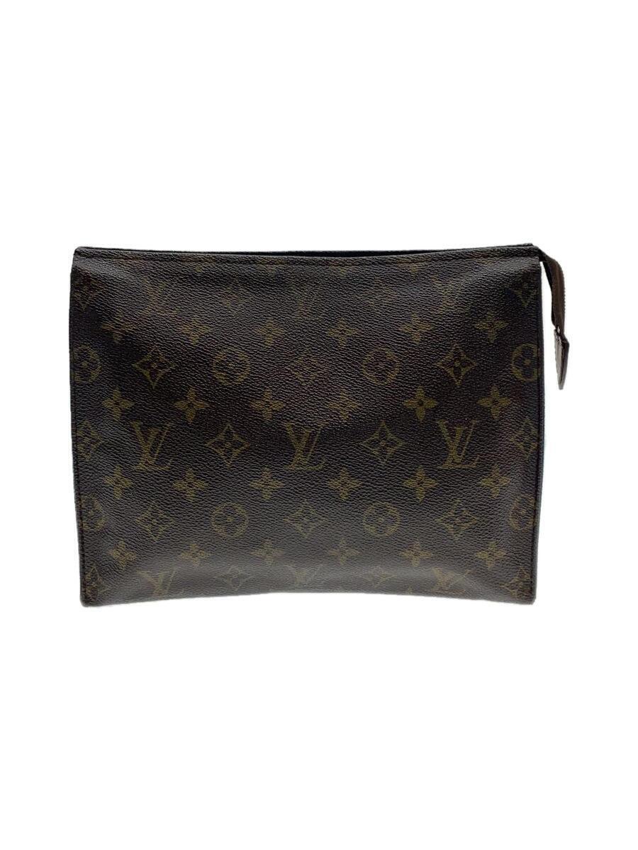 LOUIS VUITTON◆ポッシュ・トワレット26_モノグラム・キャンバス_/ビニール/ブラウン