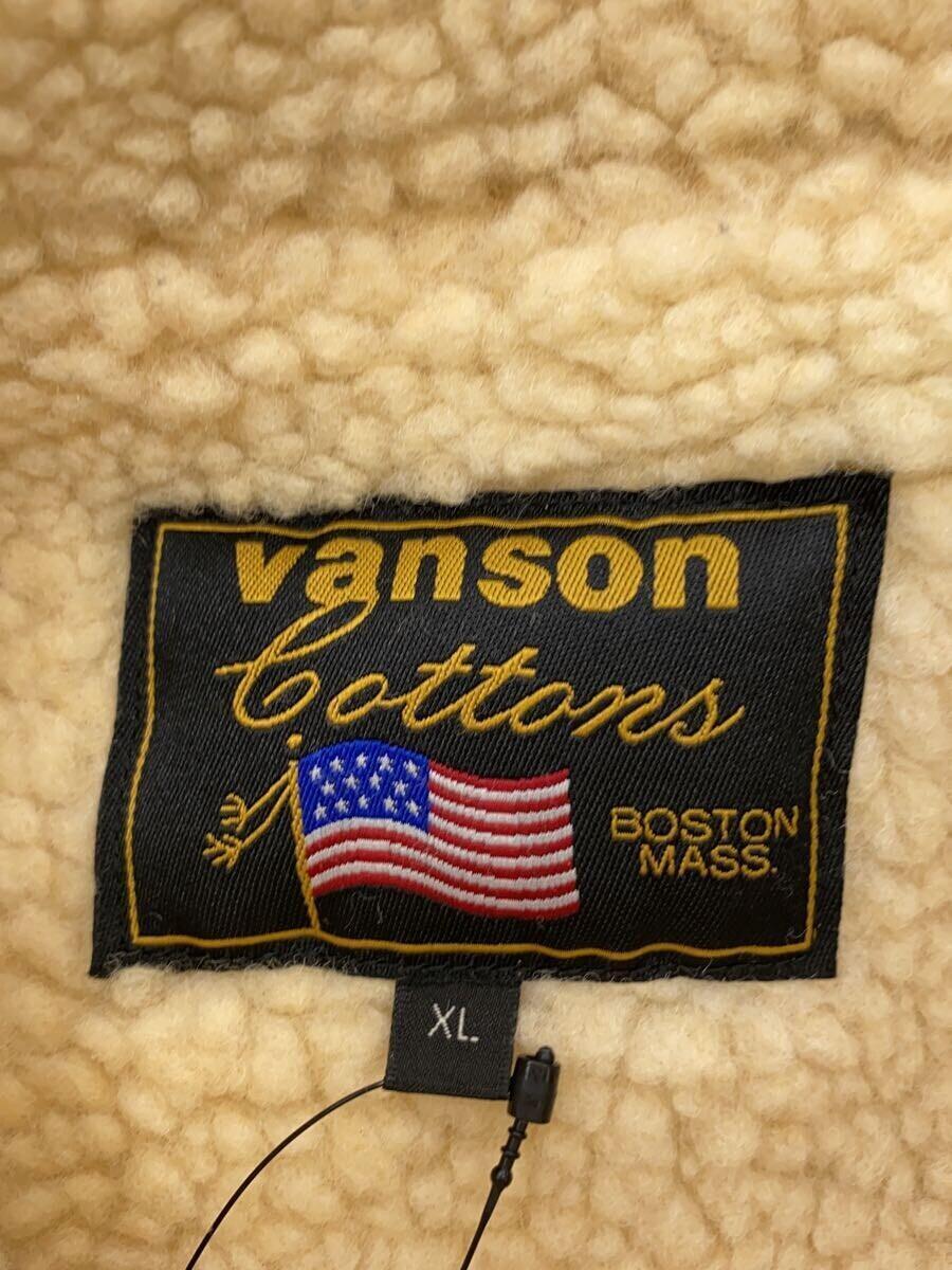 VANSON◆ランチジャケット/内ボア/XL/コーデュロイ/キャメル_画像3