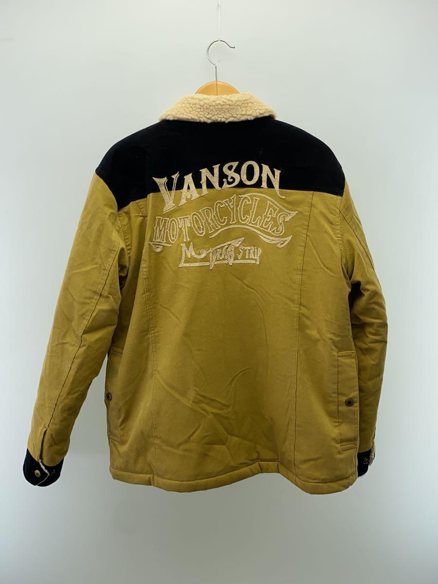 VANSON◆ランチジャケット/内ボア/XL/コーデュロイ/キャメル_画像2