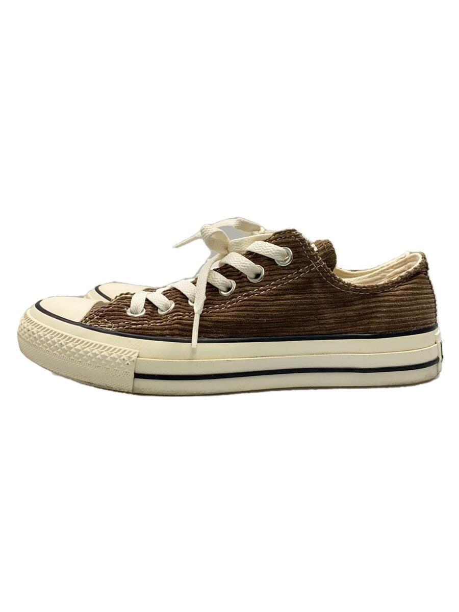 CONVERSE◆ALLSTAR WASHEDCORDUROY OX/ローカットスニーカー/24cm/BRW/コーデュロイ/1sc204_画像1