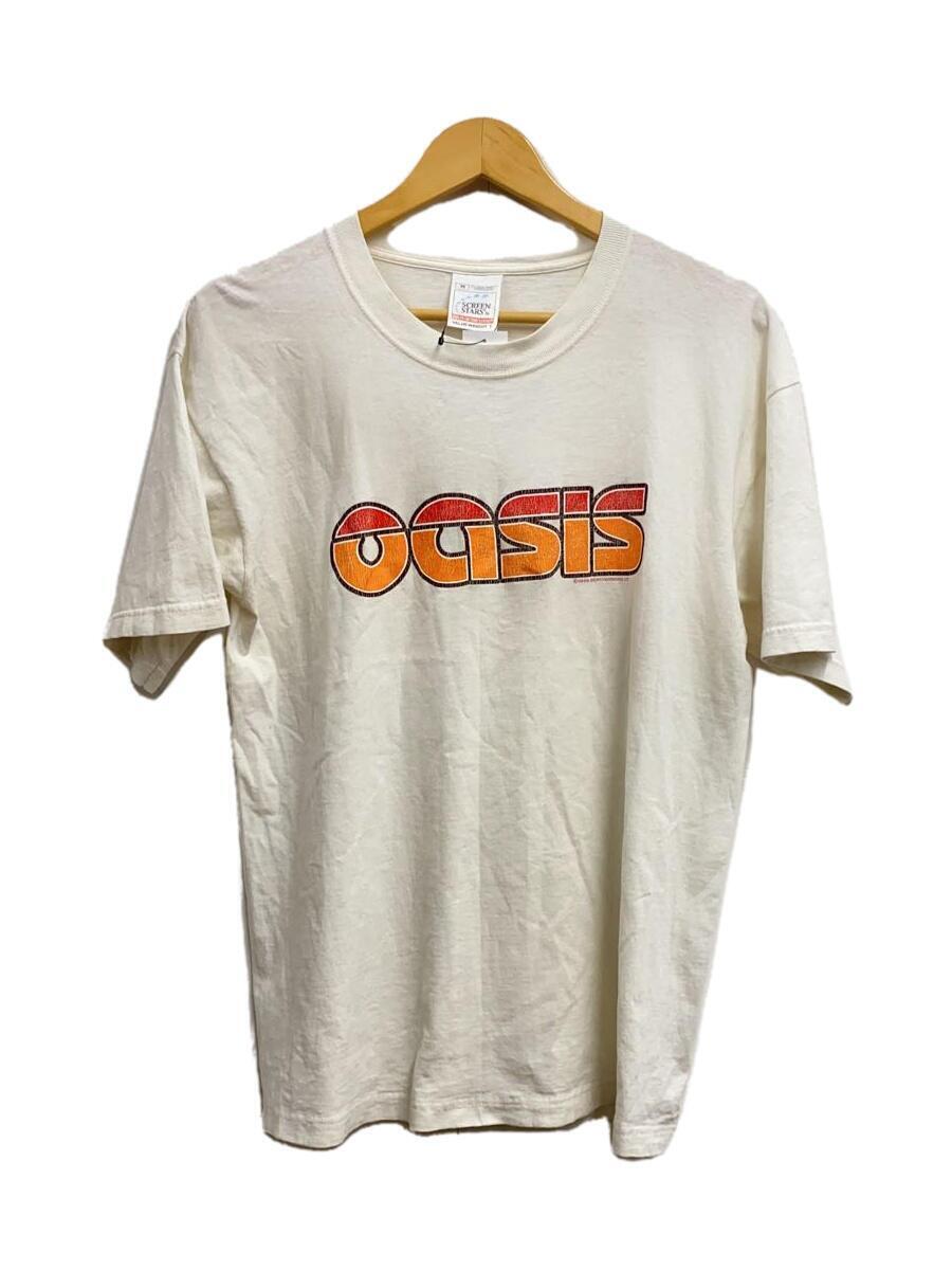 SCREEN STARS◆OASIS/90s/JAPAN TOUR/Tシャツ/M/コットン/WHT