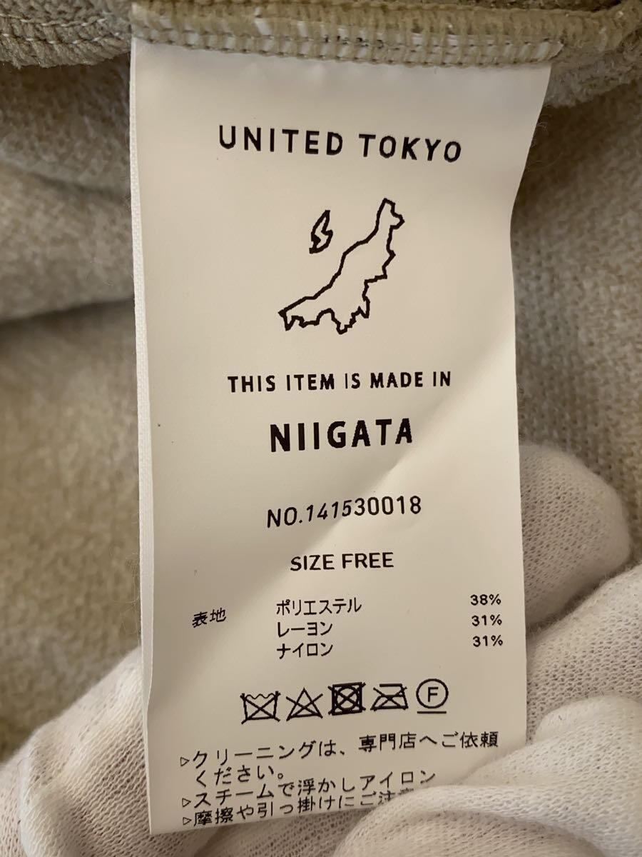 UNITED TOKYO◆セーター(薄手)/FREE/ポリエステル/KHK/141530018_画像4