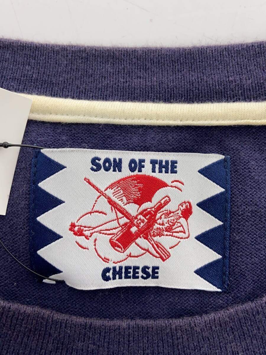 SON OF THE CHEESE◆Tシャツ/L/コットン/ネイビー/プリント/SC1610-TS02_画像3