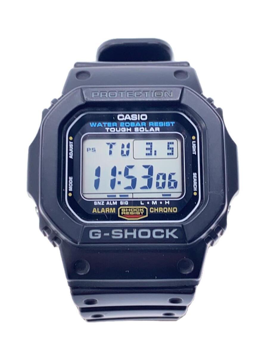 CASIO◆ソーラー腕時計・G-SHOCK/デジタル/BLK_画像1