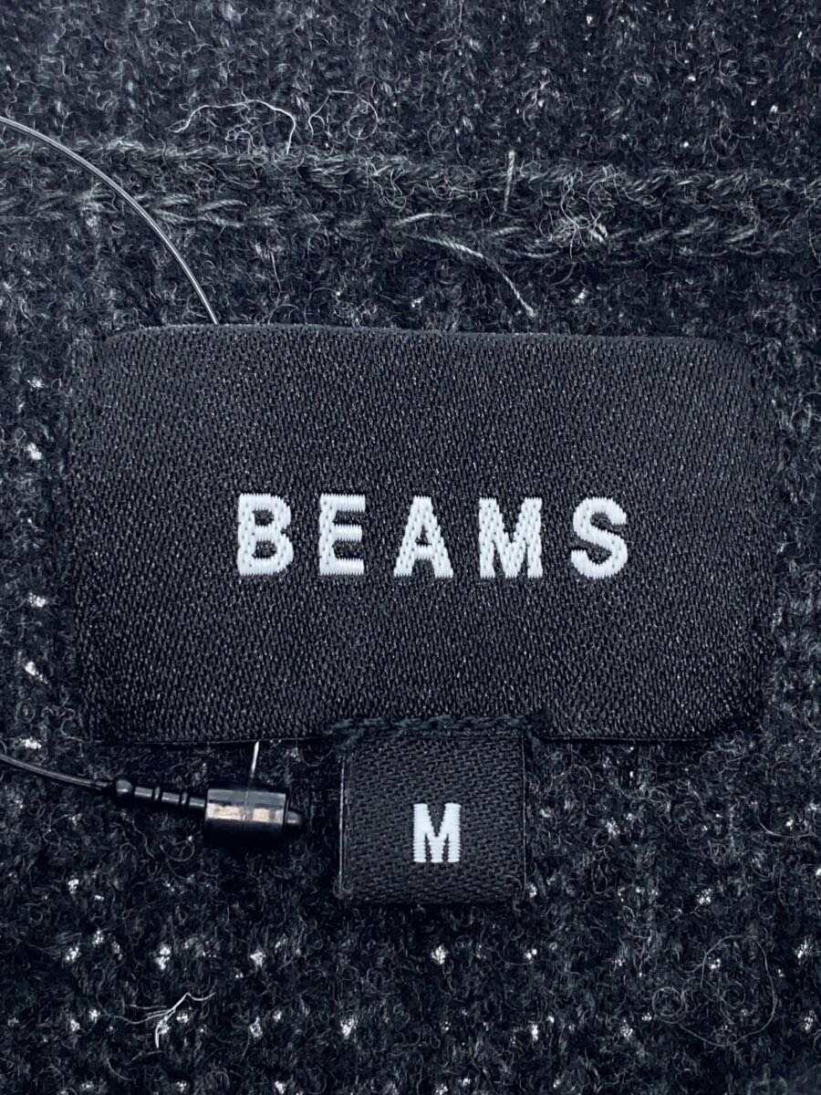 BEAMS◆セーター(厚手)/M/ウール/GRY/無地_画像3