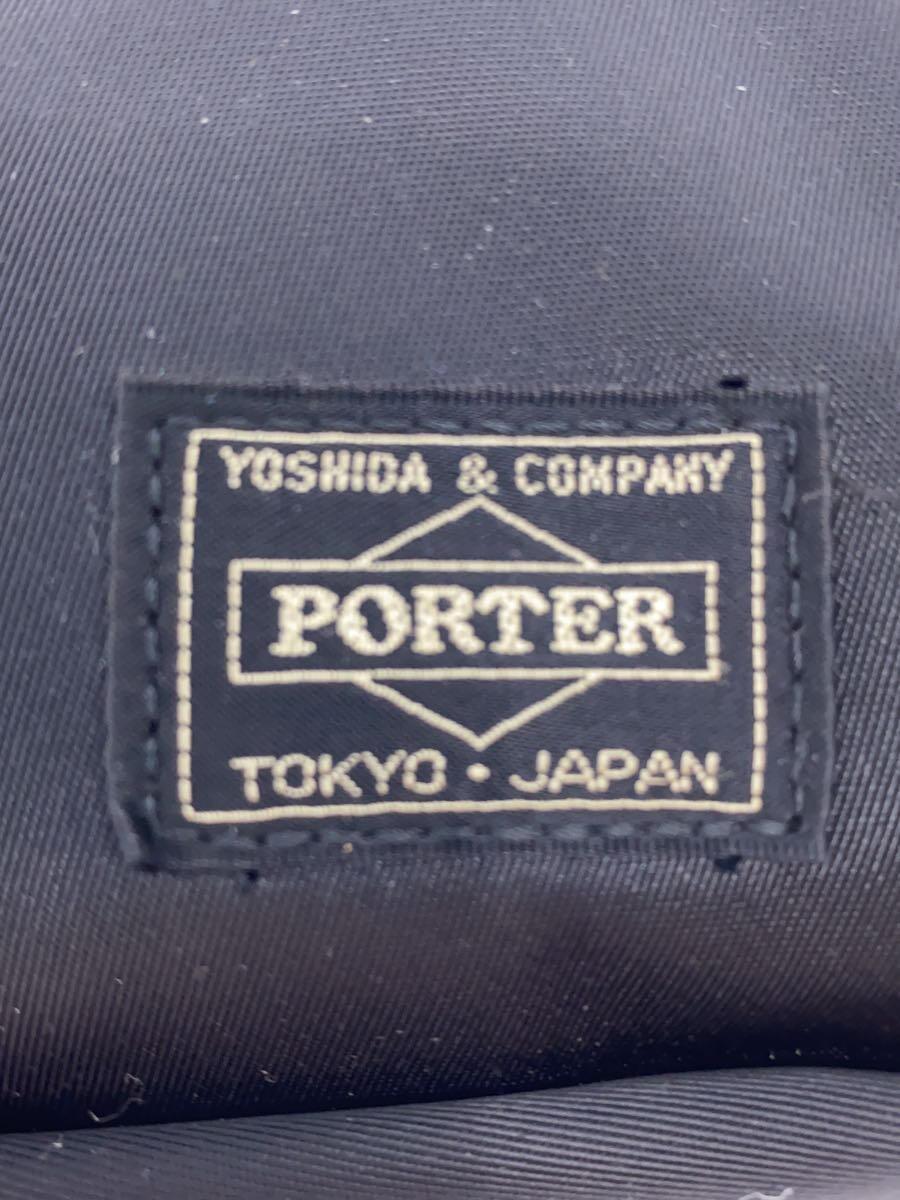 PORTER◆フラッシュ/ショルダーバッグ/ナイロン/BLK_画像5