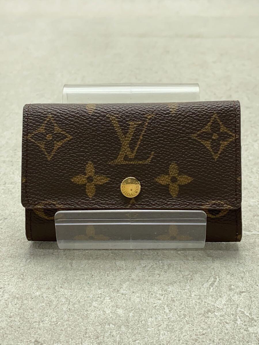 LOUIS VUITTON◆ミュルティクレ6_モノグラム_BRW/レザー/BRW/総柄/メンズ