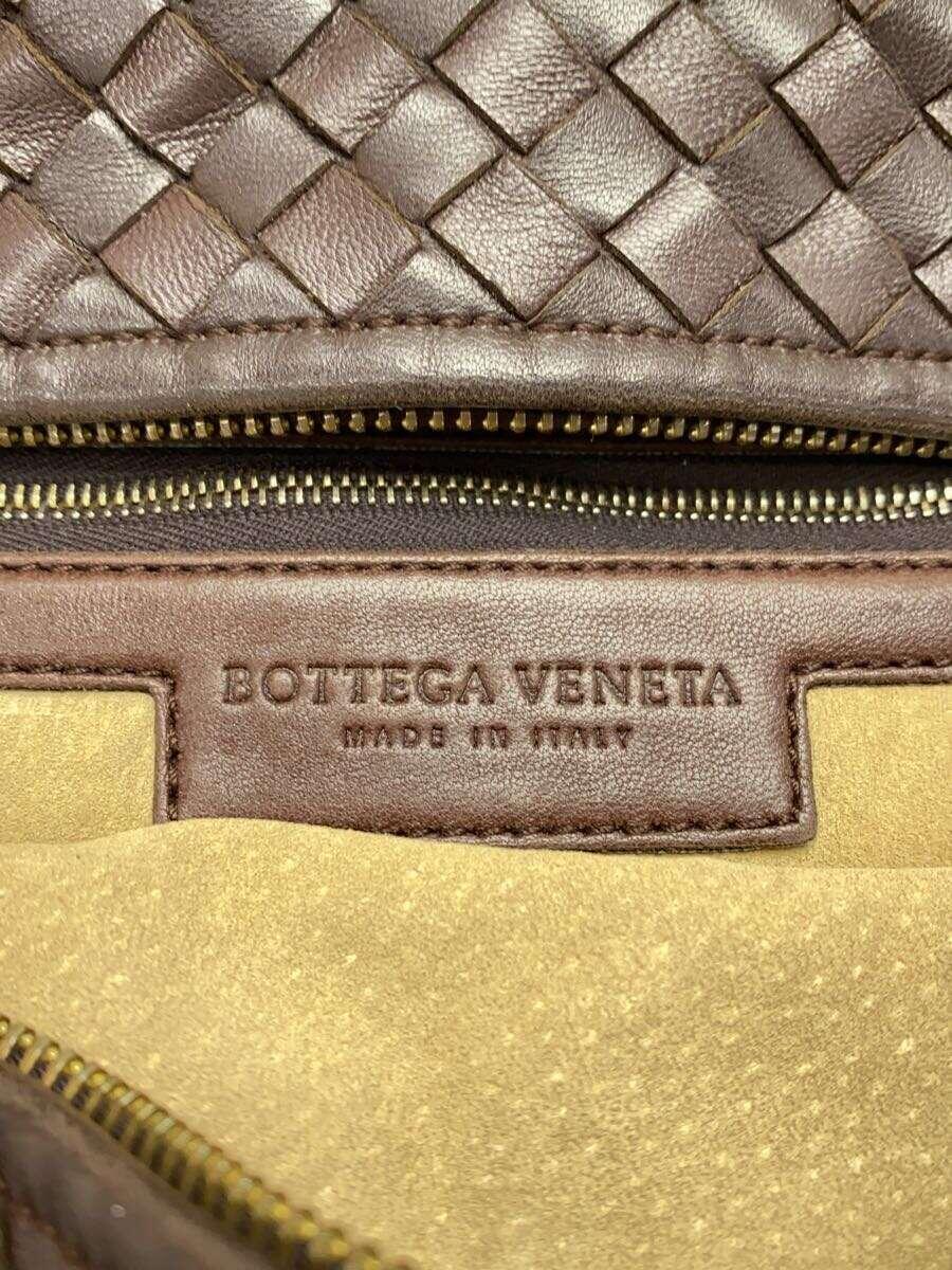 BOTTEGA VENETA◆バッグ/レザー/BRW_画像5