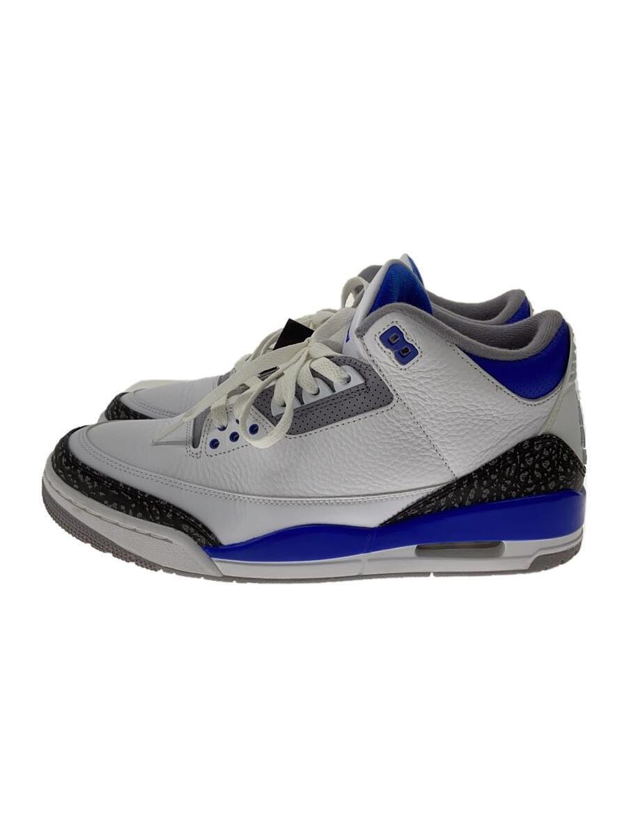 NIKE◆AIR JORDAN 3 RETRO_エアジョーダン 3 レトロ/28cm/ブルー/CT8532-145_画像1