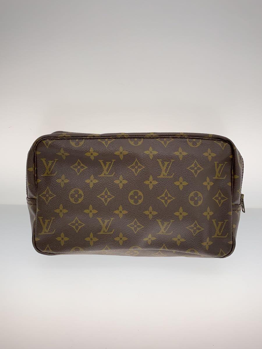 LOUIS VUITTON◆トゥルース・トワレット23_モノグラム・キャンバス_BRW/PVC/BRW/ブラウン/M47524_画像3