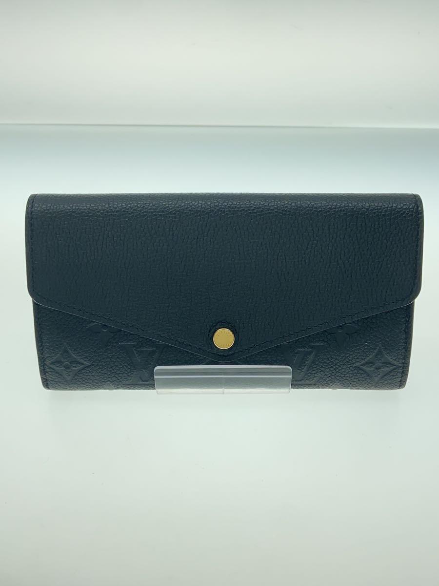 LOUIS VUITTON◆ポルト・フォイユ・サラ_モノグラム・アンプラント/BLK/レディース/M61182