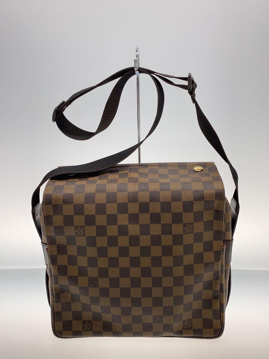 LOUIS VUITTON◆ダミエ・エベヌ/ナヴィグリオ/ショルダーバッグ/PVC/BRW/N45255_画像3