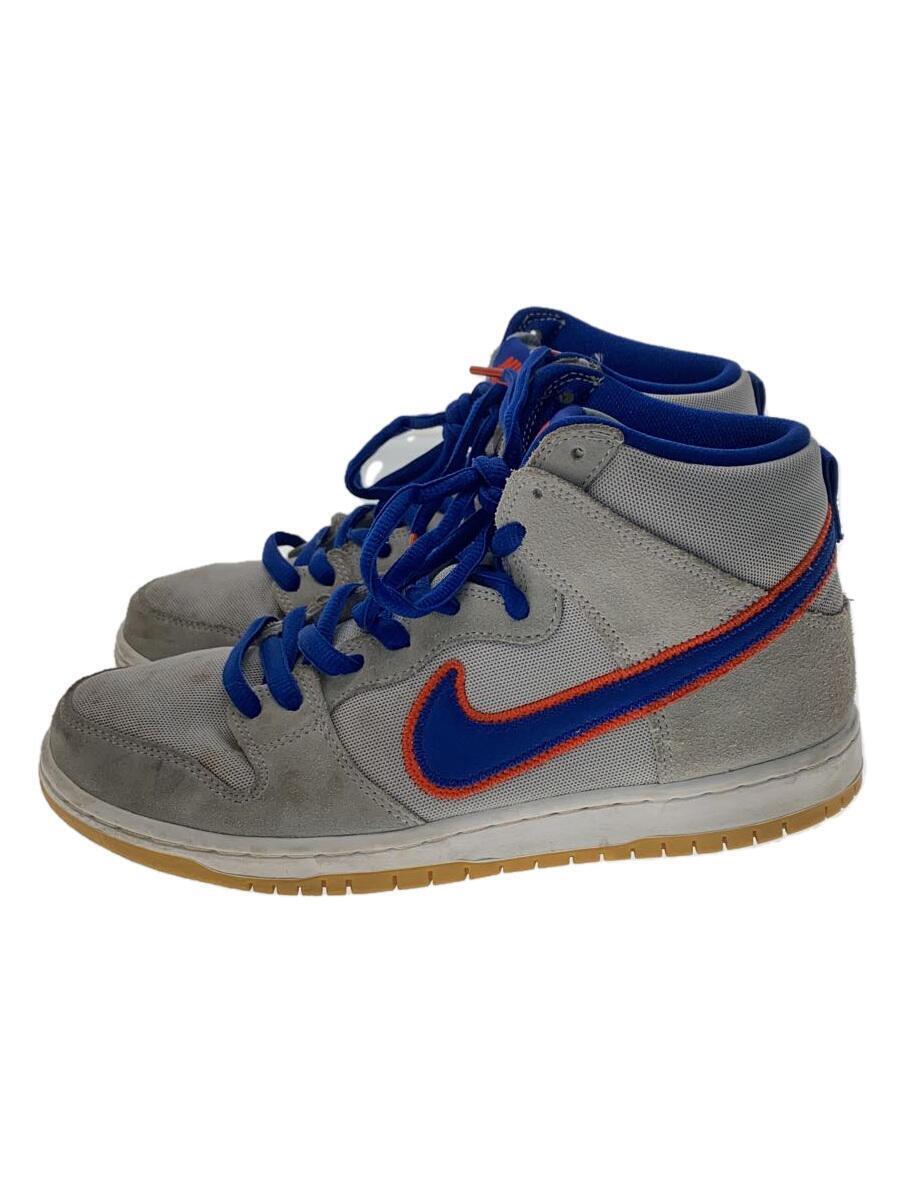 NIKE◆SB DUNK HIGH PRM_SB ダンク HIGH PRM/26.5cm/GRY/スウェード/ヨゴレ有