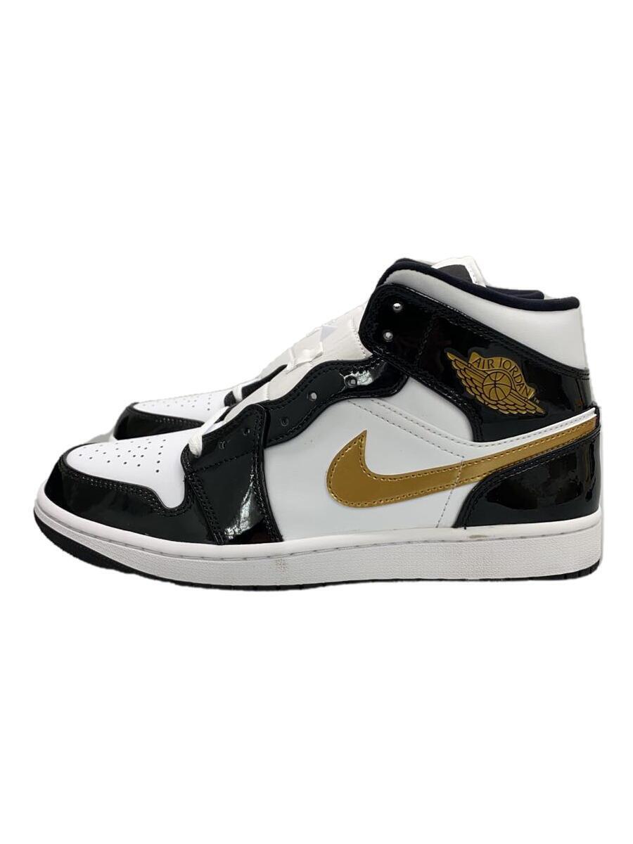 NIKE◆AIR JORDAN 1 MID SE/エアジョーダン1ミッドSE/ブラック/852542-007/27cm/B