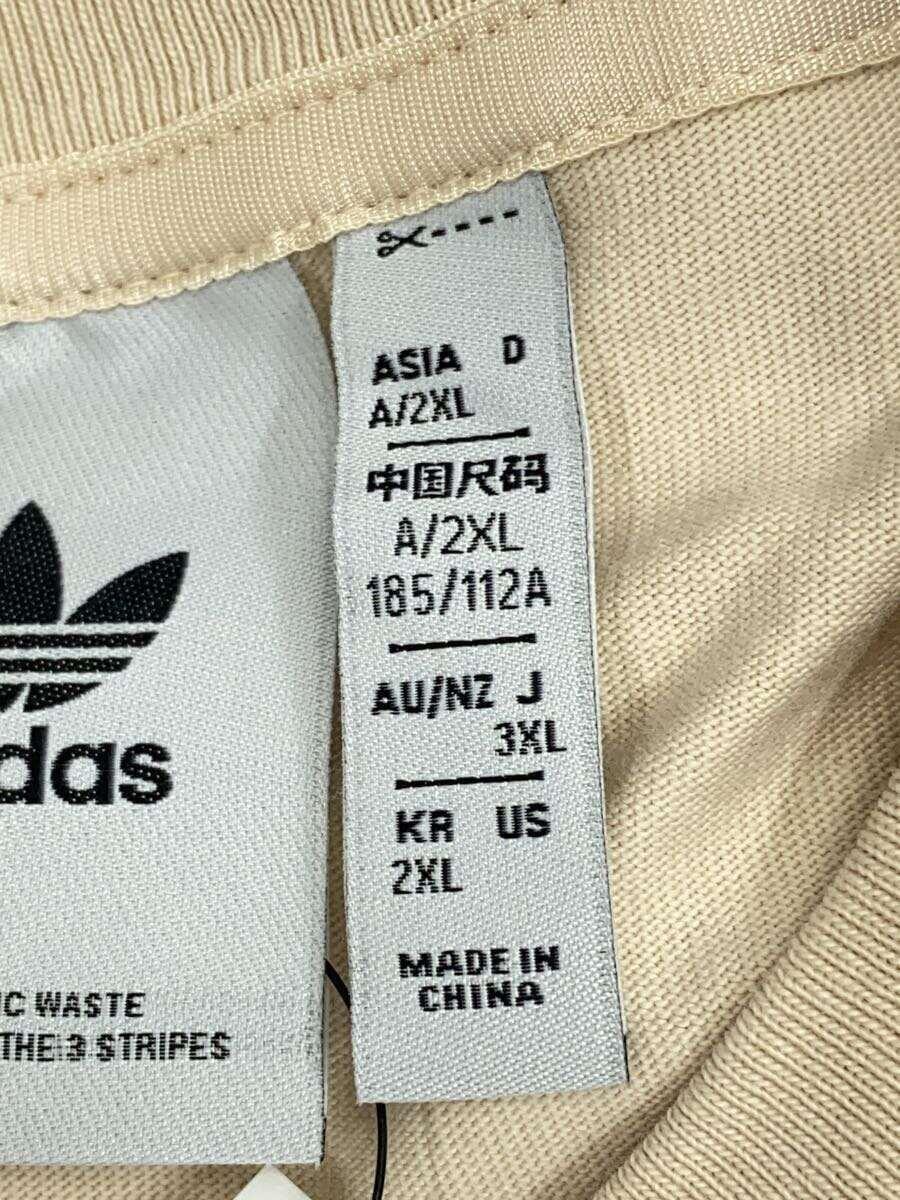 adidas◆Tシャツ/XXL/コットン/BEG/HR3474_画像4