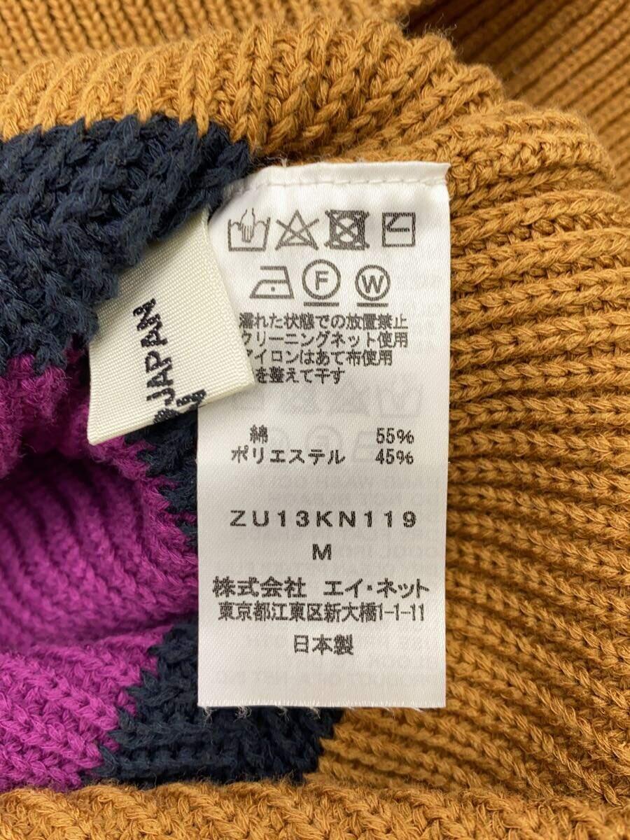 ZUCCa◆セーター(厚手)/M/コットン/BEG/ZU13KN119_画像4