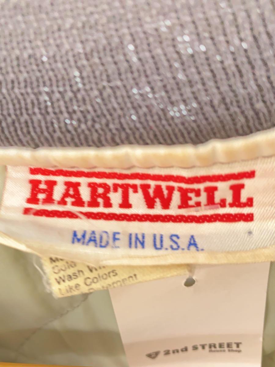 hartwell◆スタジャン/ナイロン/無地/ブラック/リブライン/刺繍/ロゴ/プリント/made in USA 90s_画像3