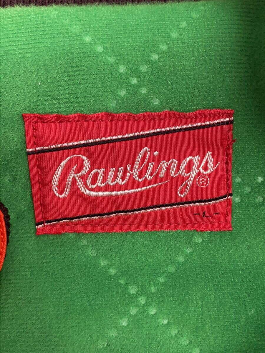 Rawlings◆スタジャン/M/ナイロン/ORN/福岡ダイエーホークス_画像3